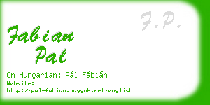 fabian pal business card