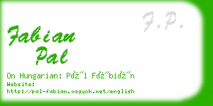 fabian pal business card